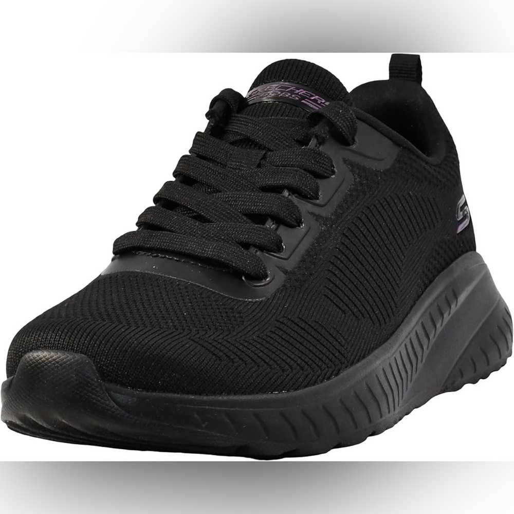 Women’s Skechers BOBS Memory Foam All Black Sneakers- Size 6.5 - Picture 4 of 12